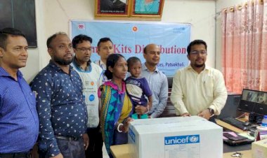 গলাচিপায় ঘূর্ণিঝড় রিমালে ক্ষতিগ্রস্ত শিশুদের মাঝে ফ্যামিলি কিট বক্স বিতরণ