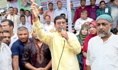 বিএনপি'র চেয়ারপার্সন বেগম খালেদা জিয়ার মুক্তির দাবিতে গাইবান্ধায় বিএনপির সমাবেশ