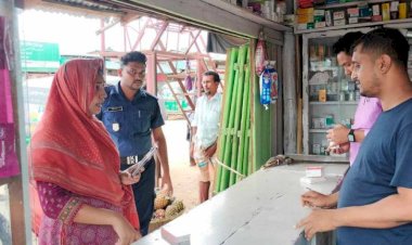 বাইশারীতে ভ্রাম্যমাণ আদালতের অভিযানে ৪ ব্যবসায়ীকে জরিমানা !