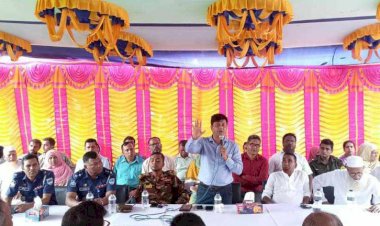 কেশবপুরে সর্বদলীয় নেতাদের সাথে  সেনাবাহিনী ও পুলিশের মতবিনিময়
