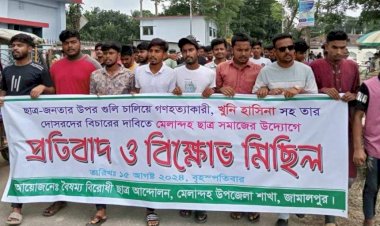 নওগাঁ সাবেক প্রধানমন্ত্রী শেখ হাসিনার বিচারের দাবিতে  বিএনপির বিক্ষোভ সমাবেশ অনুষ্ঠান  অনুষ্ঠিত