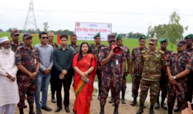 নওগাঁয় সীমান্ত পাবলিক স্কুল এন্ড কলেজ’এর স্থান নির্ধারন হস্তান্তর অনুষ্ঠান অনুষ্ঠিত