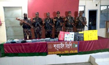 বুড়িচংয়ে  বিজিবি অভিযানে ২ কোটি টাকার মোবাইল ফোন জব্দ