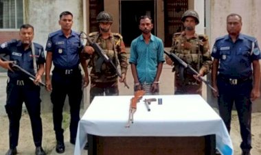রাজবাড়ীতে অস্ত্র-গুলিসহ ব্যবসায়ী গ্রেপ্তার