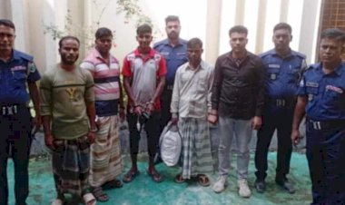নওগাঁর মান্দায় পুলিশের বিশেষ অভিযানে সাজাপ্রাপ্ত একজনসহ ৫ আসামি গ্রেপ্তার
