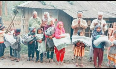 কেশবপুরে ছেলে-মেয়েদের মক্তবে আগমনে  উৎসাহিত করতে কম্বল বিতরণ
