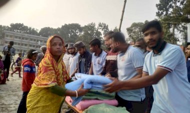 কেশবপুরের মঙ্গলকোট ব্লাড ব্যাংকের পক্ষ  থেকে শীতবস্ত্র বিতরণ