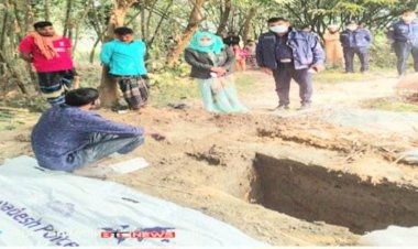 পাবনার ভাঙ্গুড়া উপজেলায় কবর থেকে লাশ উত্তোলন