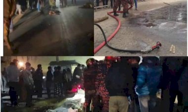 নওগাঁ বাণিজ্য মেলা দেখে বাড়ি ফেরার পথে সান্তাহার বাঁশহাটি মোড়ে সড়ক দুর্ঘটনায় তিন বন্ধুর মৃত্যু