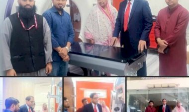 বগুড়ায় টিএমএসএস ক্যান্সার সেন্টার পরিদর্শন করলেন ড.এম আমিনুল ইসলাম