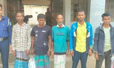 কেশবপুরে এক সাজাপ্রাপ্ত আসামিসহ ৫ জন  গ্রেফতার