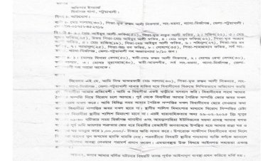 মির্জাগঞ্জের ময়দা গ্রামে বসত ঘর ভাংচুর ও প্রাণ নাশের হুমকি থানায় অভিযোগ