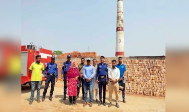 ঝালকাঠিতে ইটভাটায় জরিমানা ও ড্রাম চিমনি ধ্বংস