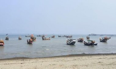নাফনদী থেকে ৫ টি মাছ ধরার ট্রলারসহ বাংলাদেশি  ২২ জেলেকে ধরে নিয়ে গেছে আরাকান আর্মি
