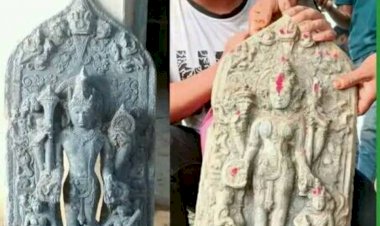 দিনাজপুরের নবাবগঞ্জ উপজেলায় পুকুর খননে ২ টি মূর্তি উদ্ধার!