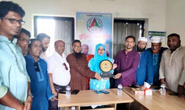 বুড়িচং প্রেসক্লাবের আয়োজনে ইউএনও'কে বিদায়ী সংবর্ধনা
