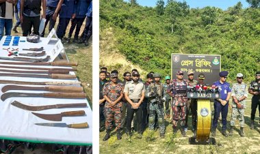 উখিয়া-টেকনাফে গহীন পাহাড়ে যৌথ-বাহিনীর  অভিযান: বিপুল পরিমাণ অস্ত্র ও মাদক জব্দ
