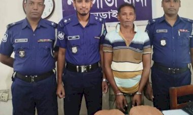 নড়াইলের নড়াগাতী থানার ওসি আশিকুর রহমানের  নেতৃত্বে চার কেজি গাঁজাসহ একজন গ্রেফতার