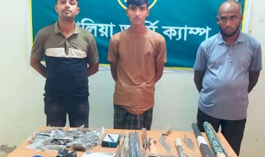 নড়াইলের কালিয়ায়  যৌথ বাহিনীর অভিযানে দেশীয় অস্ত্র,গাঁজা ইয়াবাসহ গ্রেফতার -৩