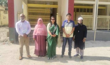 শিবপুরে মানিকদী সরকারি প্রাথমিক বিদ্যালয়  পরিদর্শন করলেন ইউএন ও