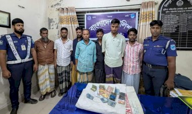 নরসিংদীর শিবপুরে ৭ জুয়ারীকে গ্রেফতার করেছেন পুলিশ