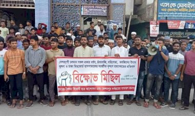 বৈষম্য বিরোধী ছাত্র আন্দোলন কেশবপুর শাখার উদ্যোগে বিক্ষোভ মিছিল ও প্রতিবাদ সভা