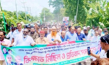 হোনায় তারেক রহমানের বিরুদ্ধে অপপ্রচারে বিক্ষোভ মিছিল ও প্রতিবাদ সমাবেশ