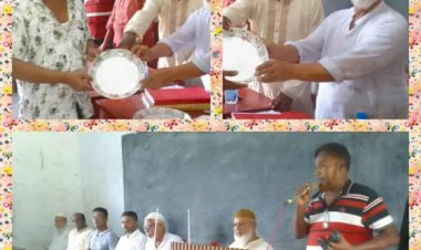 নওগাঁর মহাদেবপুর উপজেলার ভীমপুর ইউনিয়ানের সরস্বতীপুর বাজার বণিক সমিতির সাধারন সভা অনুষ্ঠান অনুষ্ঠিত