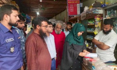 বুড়িচংয়ে ভ্রাম্যমাণ আদালতের অভিযানে কীটনাশক দোকানে জরিমানা