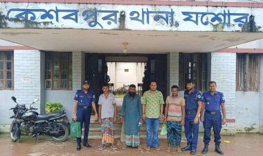 কেশবপুরে সাবেক ছাত্রলীগ নেতা ও ভাইস  চেয়ারম্যান পলাশ মল্লিকসহ ৪জন গ্রেফতার