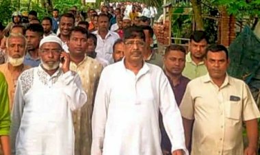 কেশবপুরের হাসানপুর ও বিদ্যানন্দকাটি ইউনিয়নে গণসংযোগ করলেন বিএনপি নেতা আজাদ