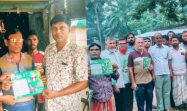 রাজশাহী গোদাগাড়ী রাজাবাড়ি হাটে রাষ্ট্র কাঠামো মেরামতের ৩১ দফা লিফলেট বিতরণ