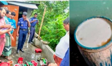 রাজশাহী মোহনপুর থানা পুলিশের মাদক বিরোধী  অভিযানে বিপুল বাংলা মদ উদ্ধার