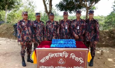 নাইক্ষ্যংছড়ি'র জারুলিয়াছড়ি বিজিবি'র অভিযানে ১ লাখ পিস ইয়াবা উদ্ধার