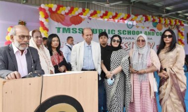 বগুড়ার টিএমএসএস পাবলিক স্কুল এন্ড কলেজে বর্ণাঢ্য ক্লাস পার্টি ও নবীন বরণ অনুষ্ঠিত