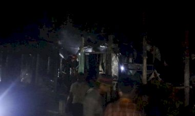 বুড়িচংয়ে শর্ট সার্কিটে অগ্নিকাণ্ড, বসতঘর পুড়ে ছাই