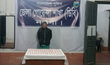 নওগাঁ মাদক বিরোধী অভিযানে  ৮০০ পিচ ট্যাপেন্টাডল মাদকদ্রব্য ট্যাবলেট সহ একজন গ্রেফতার