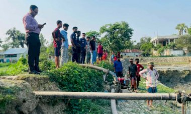 বুড়িচংয়ে অবৈধ মাটি কাটায় অভিযান: ৩ ড্রেজার ও ১ হাজার ফুট পাইপ বিনষ্ট