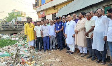 বুড়িচং পৌরসভার খাল পুনঃখননের উদ্যোগ, পরিদর্শন করলেন এমপি জসীম