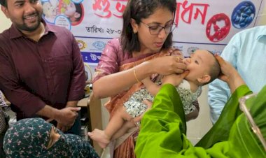 নওগাঁ শুরু হয়েছে শিশুদের জাতীয় ভিটামিন 