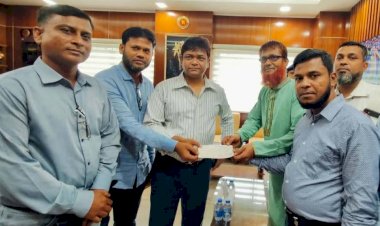 বন্যার্তদের পাশে গাজীপুর জেলা রিপোর্টার্স ফোরাম, প্রধানমন্ত্রীর ত্রাণ তহবিলে অনুদান