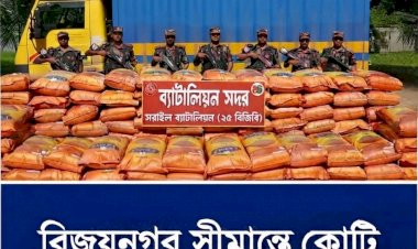 ব্রাহ্মণবাড়িয়া, বিজয়নগর: বিজিবির অভিযানে ৬ টন ভারতীয় জিরা জব্দ, মূল্য প্রায় কোটি টাকা