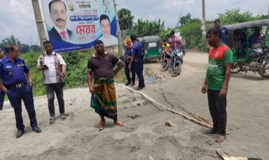 লাকসামে রাতের আঁধারে সড়ক বিভাগের কোটি টাকার জমি ভরাট করে দখলের পাঁয়তারা, জলাবদ্ধতার আশঙ্কা