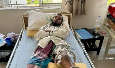 পটুয়াখালীর মির্জাগঞ্জে চিকিৎসার অভাবে পা কেটে ফেলতে হতে পারে জুলাই যোদ্ধার