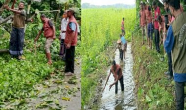 কেশবপুরে আনসার-ভিডিপি'র উদ্যোগ  খাল পরিষ্কার