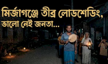 মির্জাগঞ্জে তীব্র লোডশেডিং জনজীবন অতিষ্ঠ