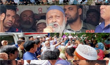 প্যারোলে মুক্তি পেয়ে মায়ের জানাজায় অংশ নিয়ে পরিবারের জন্য দোওয়া ও ক্ষমা চাইলেন রাসেল