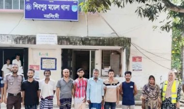 নরসিংদীর শিবপুরে ৬৪০৫ টি ইয়াবা সহ ৫ জনকে গ্রেতার করেছে পুলিশ