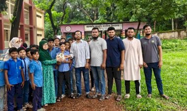 কুমিল্লা, বুড়িচং, ময়নামতি: মানবিক-সামাজিক কল্যাণ, স্বেচ্ছায় রক্তদান, গরিব মানুষের সেবা ও মাদকবিরোধী প্রতিবাদের পর এবার শিশুদের খেলাধুলায় পাশে দাঁড়াল 'জাগ্রত বিবেক'
