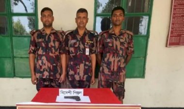 নাইক্ষ্যংছড়ি সীমান্তে পরিত্যক্ত অবস্থায় বিদেশি পিস্তল উদ্ধার!